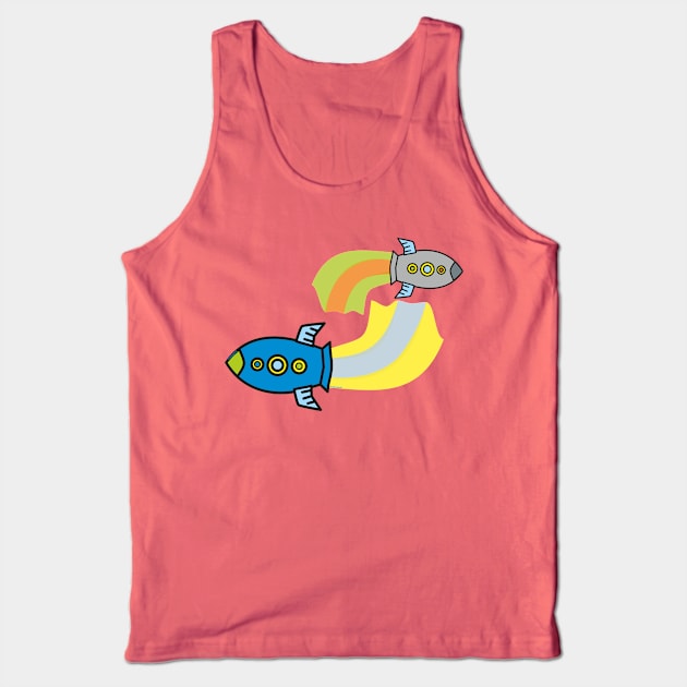 Rocket kawaii Tank Top by Pendientera